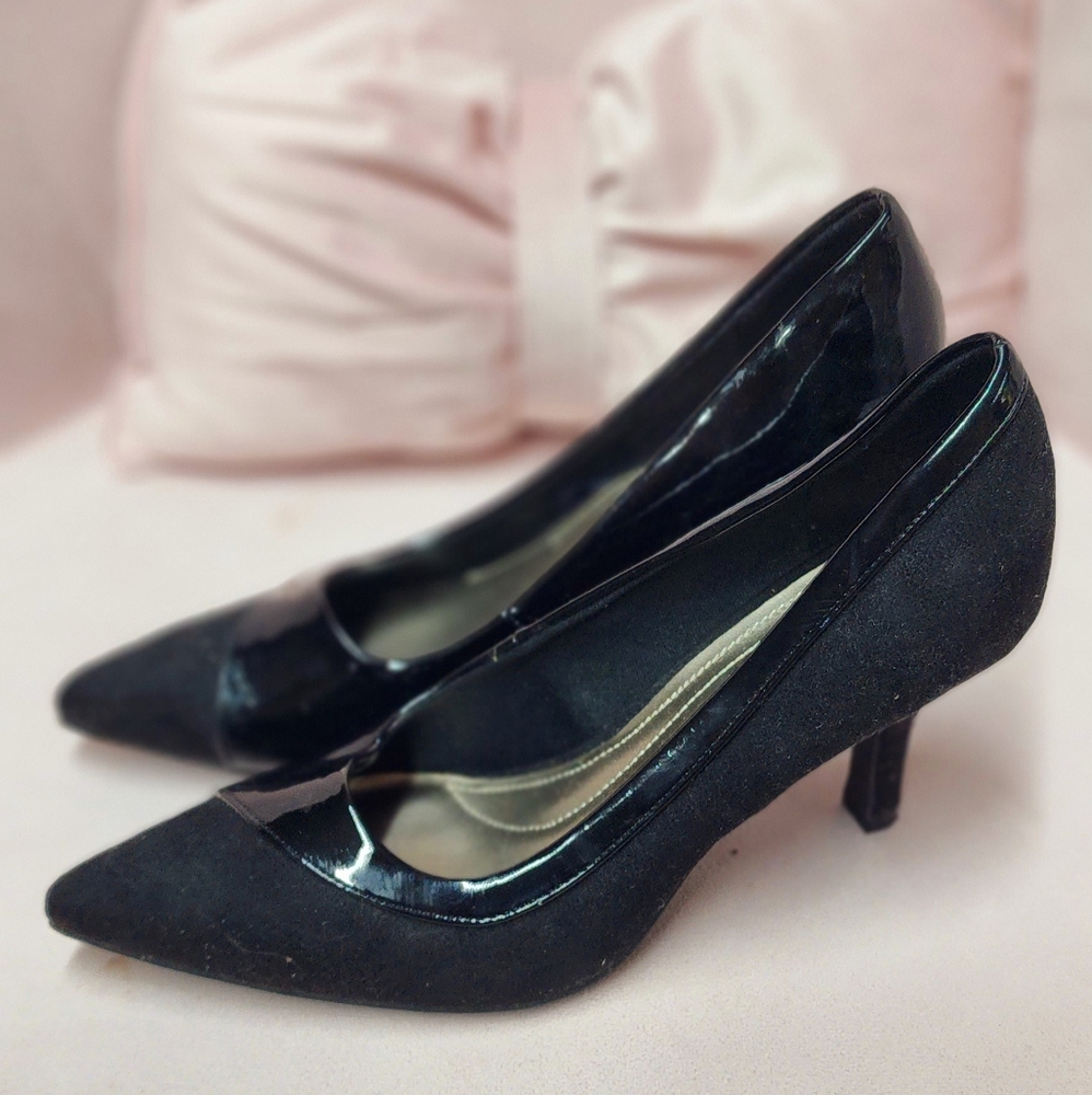 Black Suede Heel